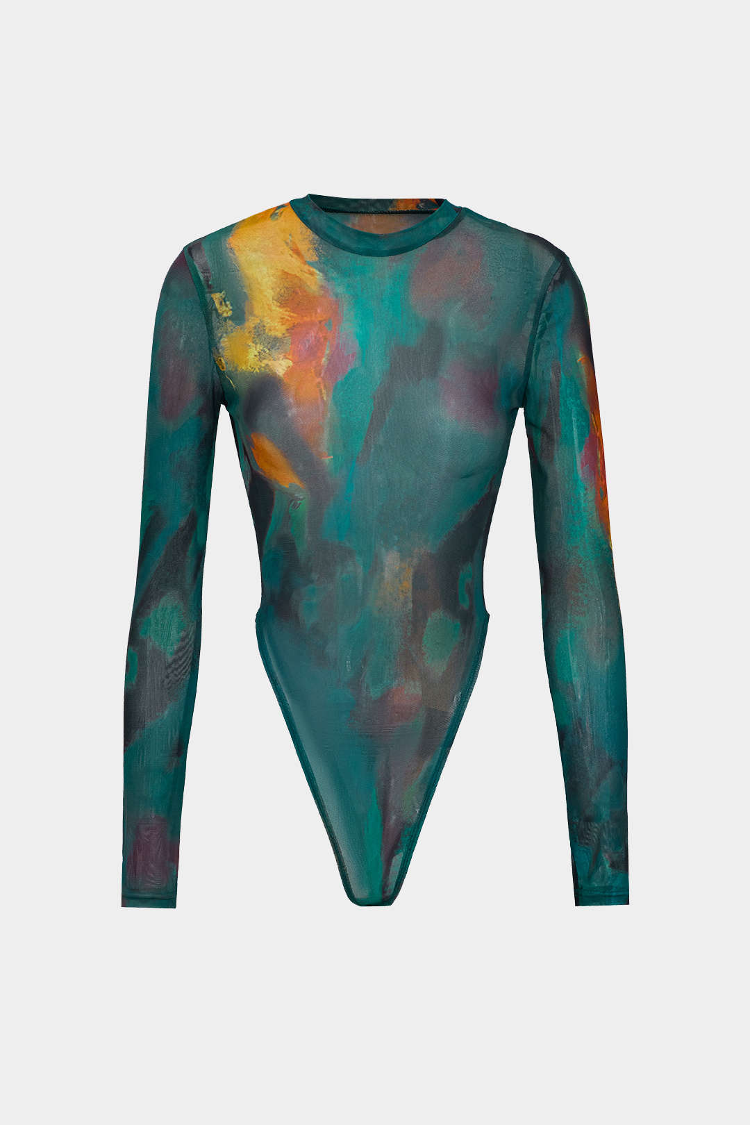 Tie Dye Baskılı Uzun Kollu Bodysuit