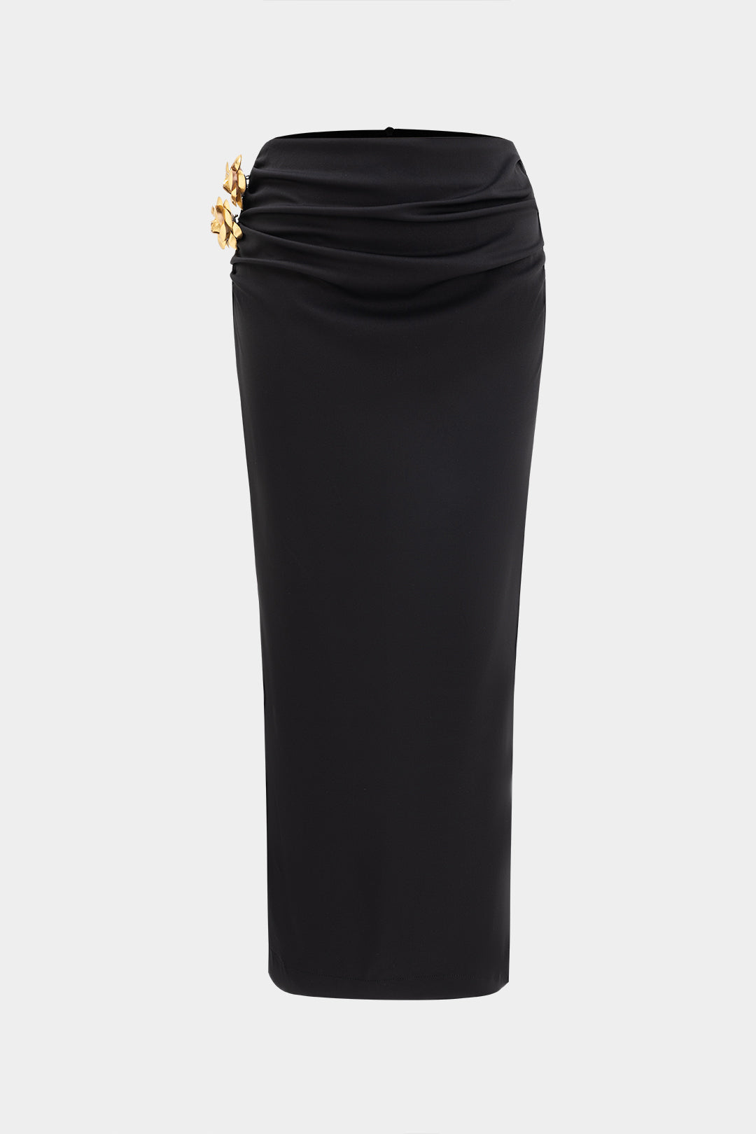 3D Çiçekli Bluz Ve Etek Takımı