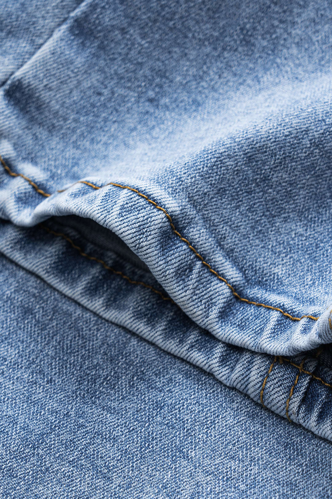 Mavi Denim Butonlu Cepli Geniş Paça Rahat Kesim Ceket