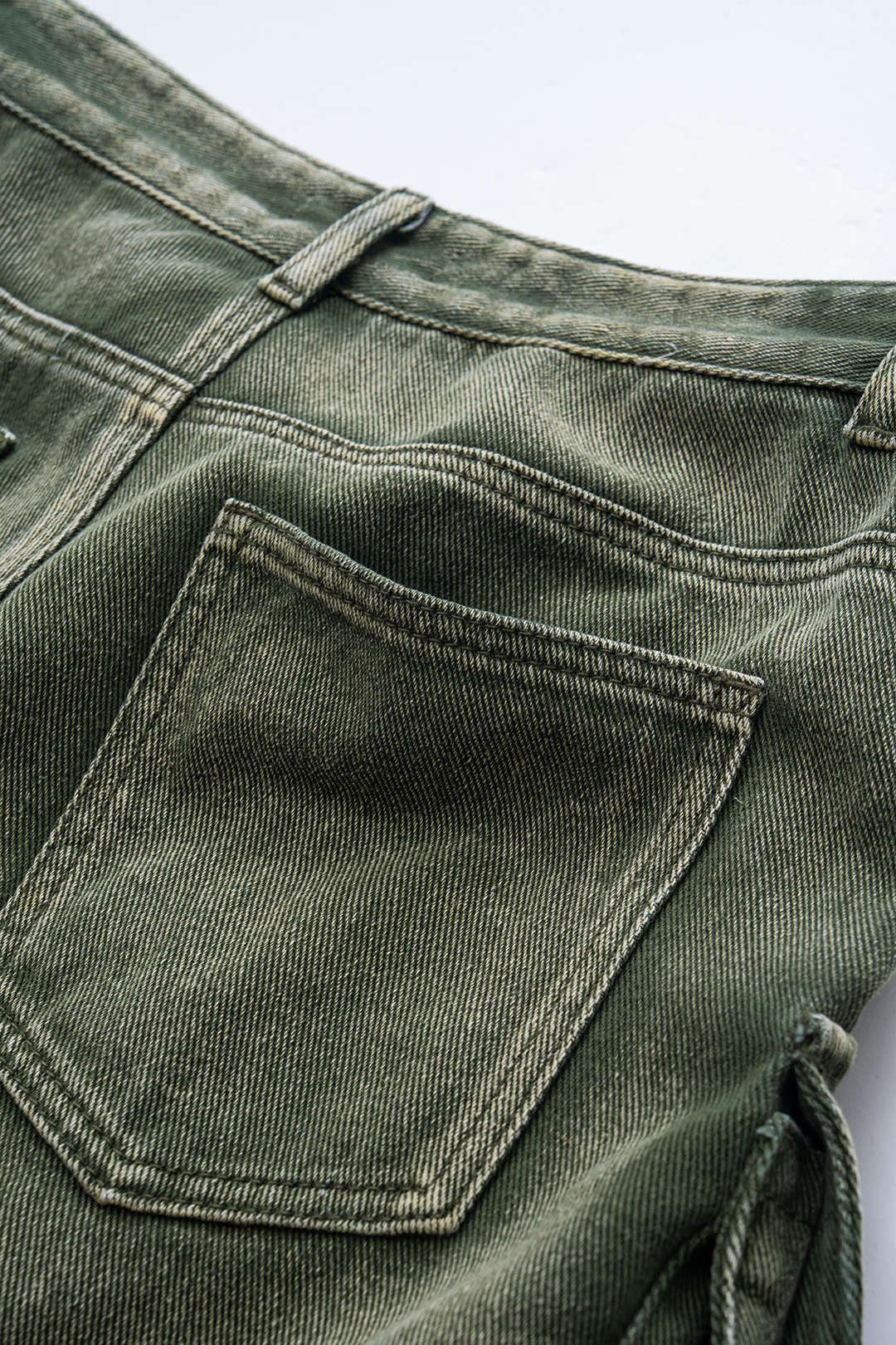 Ombre Çok Cepli Geniş Paça Kargo Jean