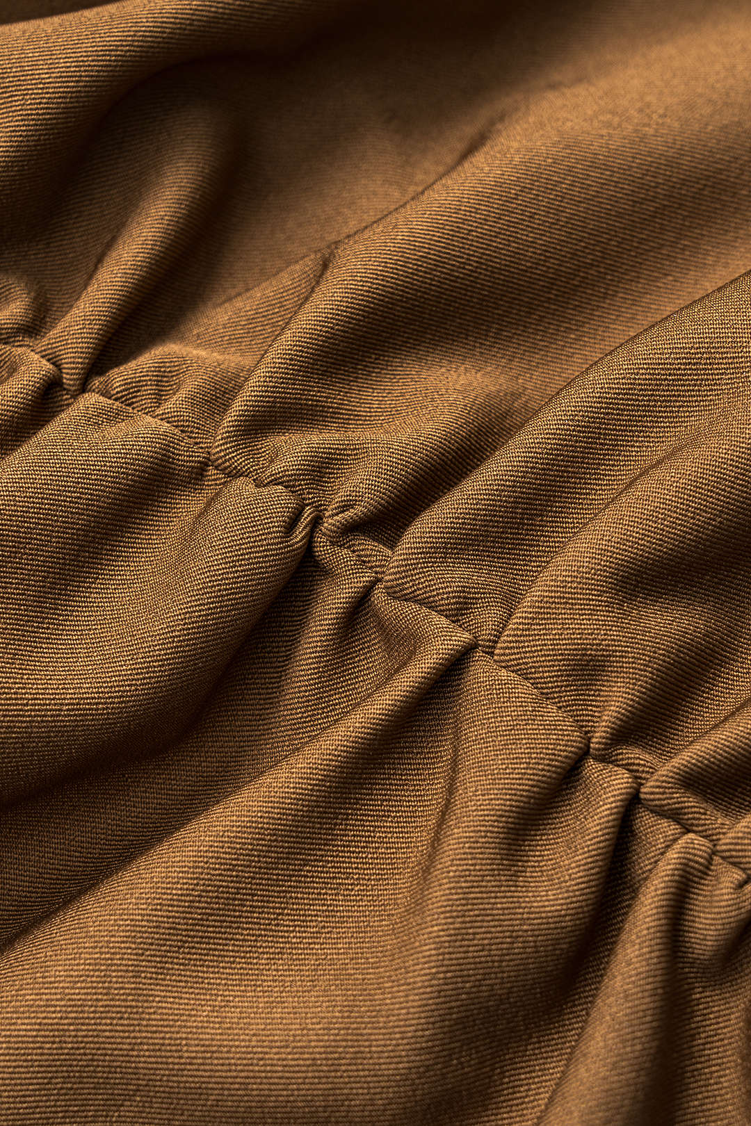 Asimetrik Kemerli Drapeli Midi Etek