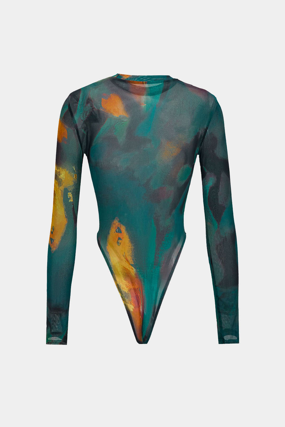 Tie Dye Baskılı Uzun Kollu Bodysuit