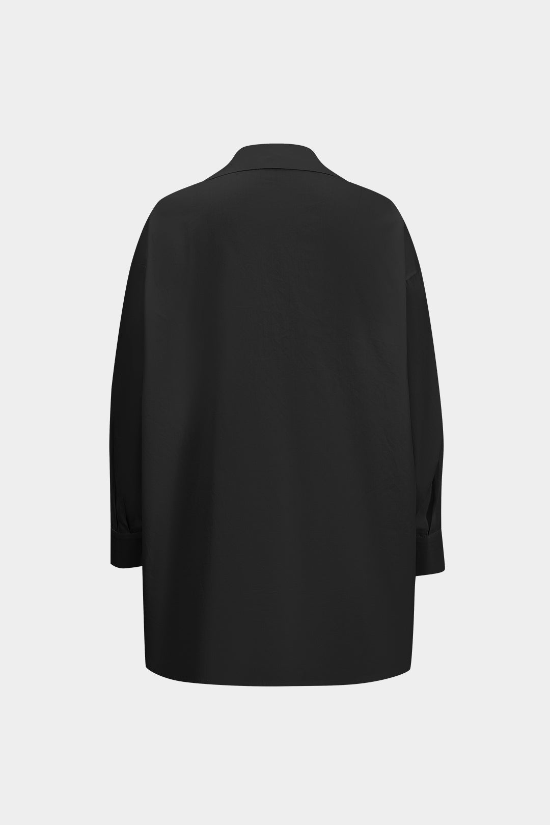 Metal Düğmeli Uzun Kollu Gömlek Polyester Karışımlı