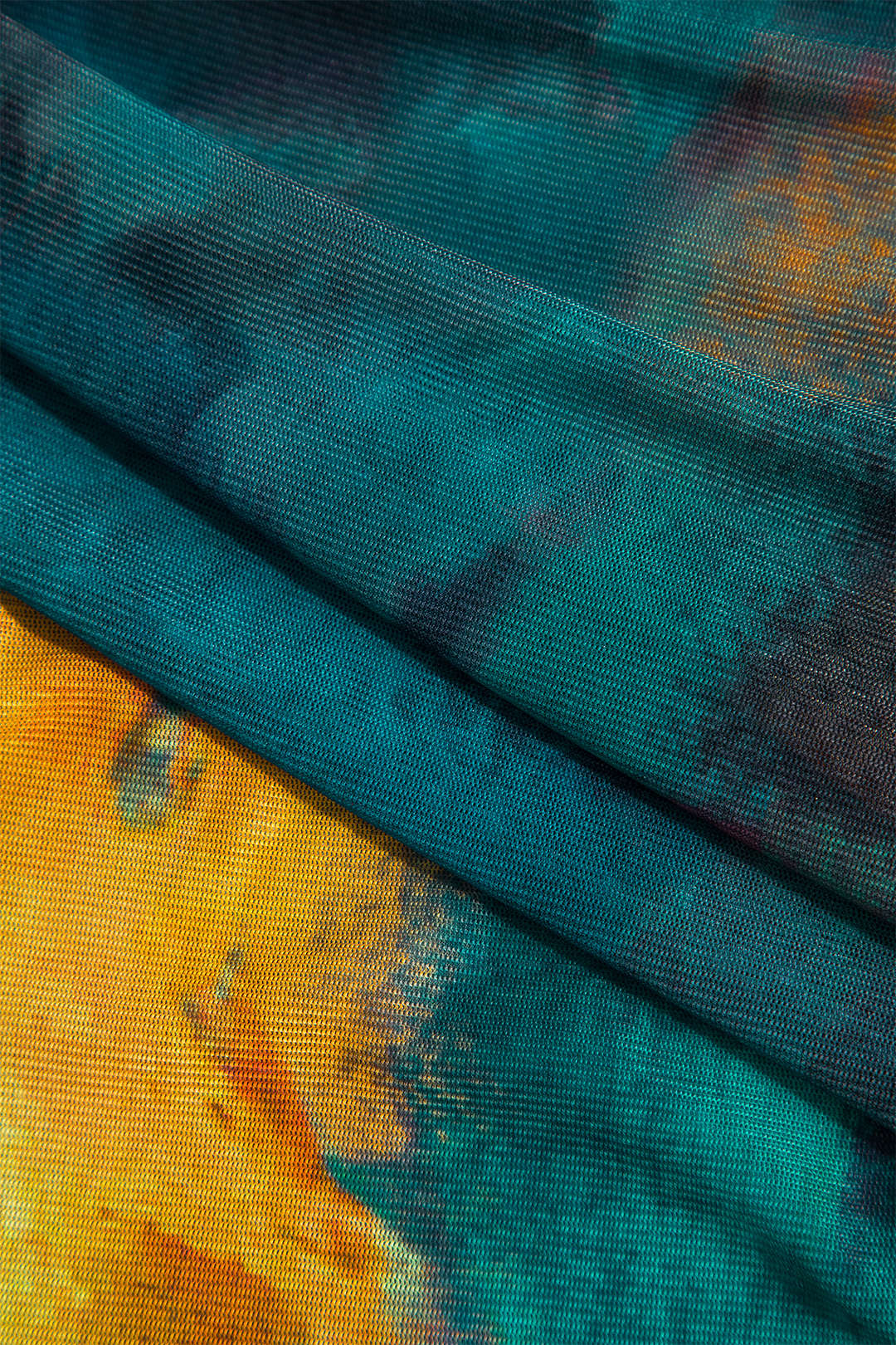 Tie Dye Baskılı Uzun Kollu Bodysuit