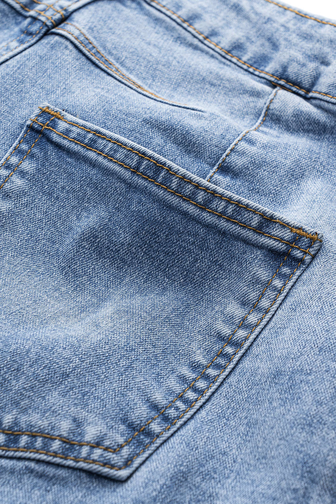 Mavi Denim Butonlu Cepli Geniş Paça Rahat Kesim Ceket