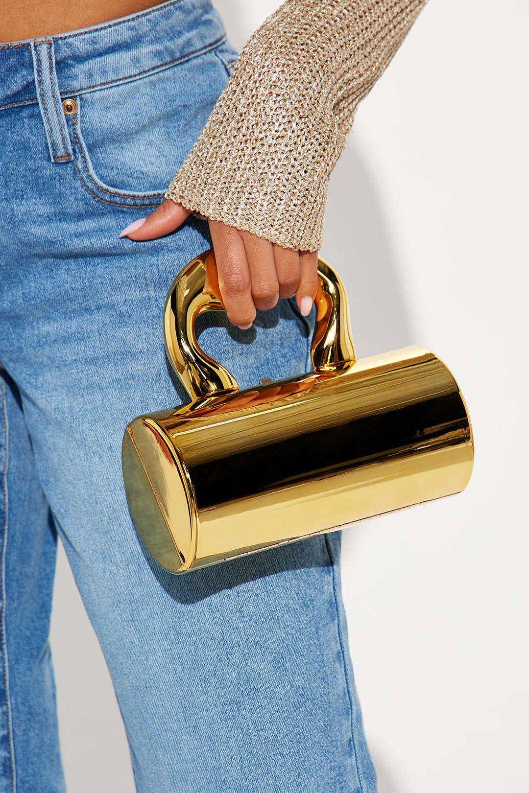 Metallic Tote Çanta