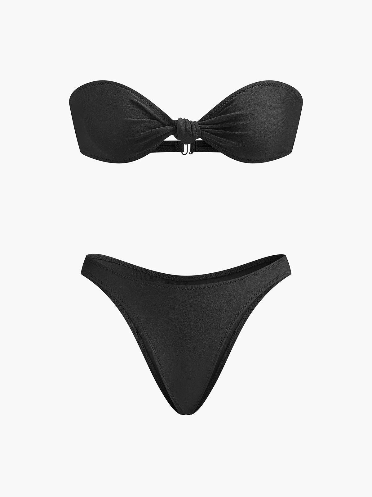 Şık Düğümlü Bandeau Bikini Takımı