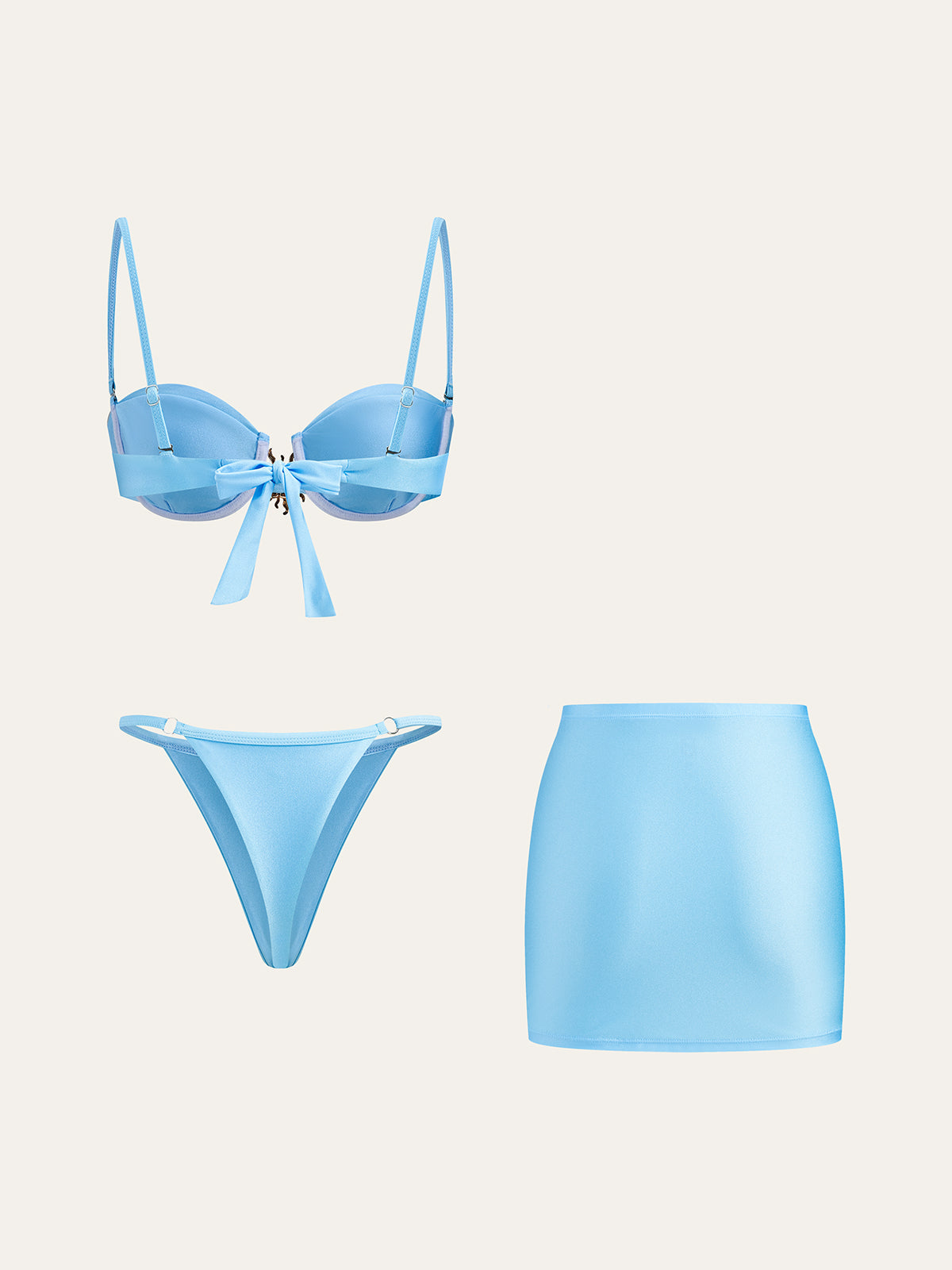 Charm Soleil Bikini Takımı ve Şık Pareo Etek
