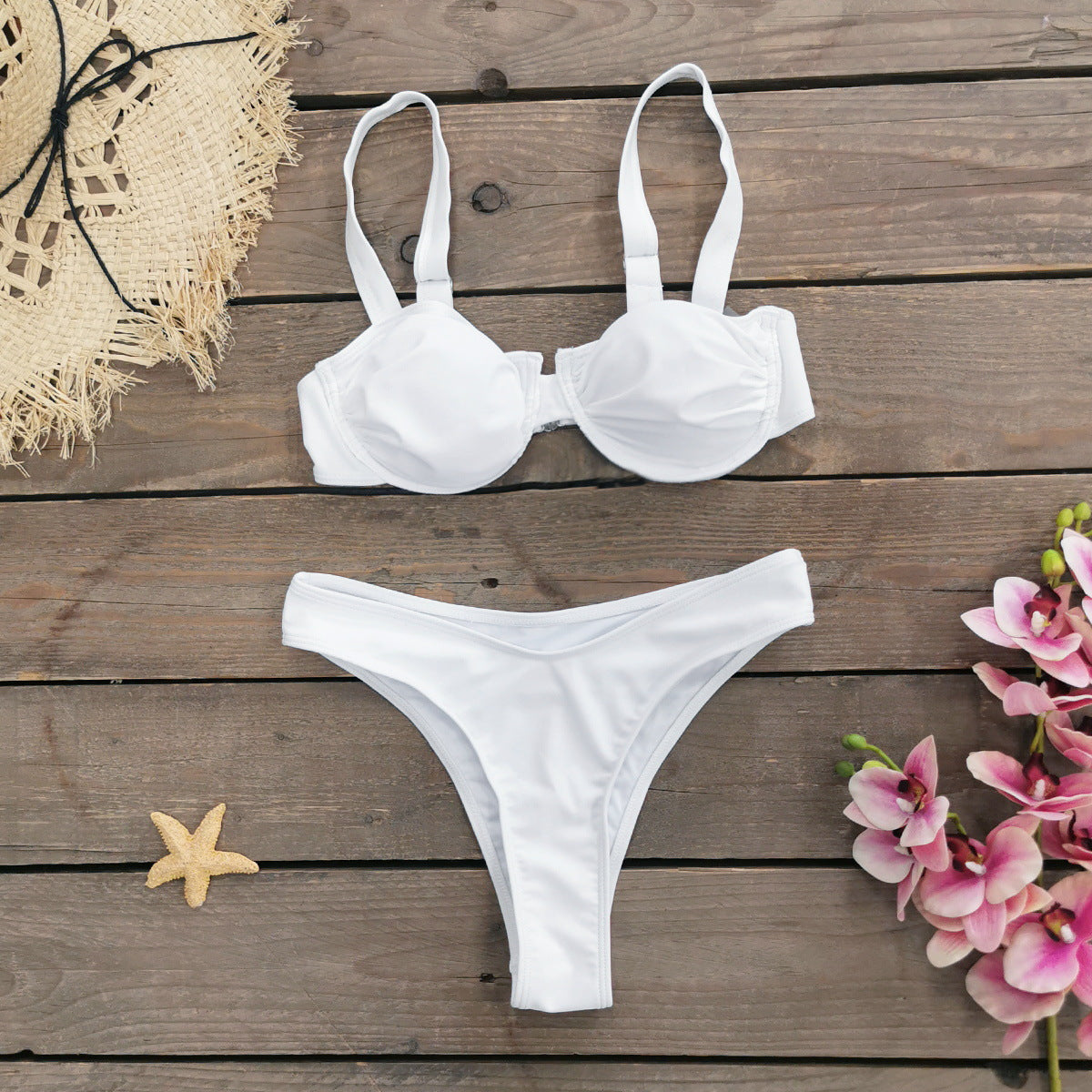 Yüksek Bel Kadın Bikini Takımı Elastan