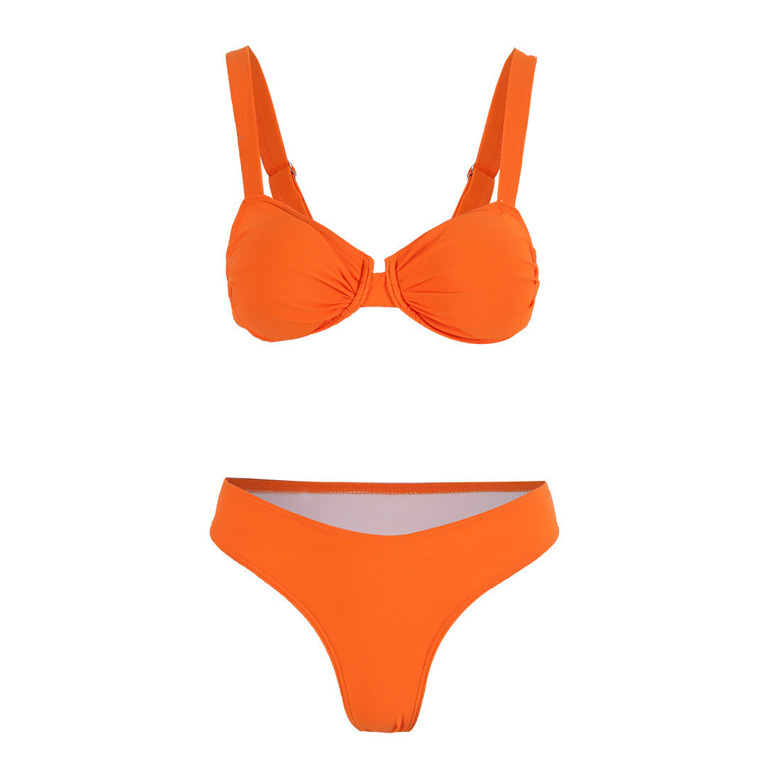 Yüksek Bel Kadın Bikini Takımı Elastan