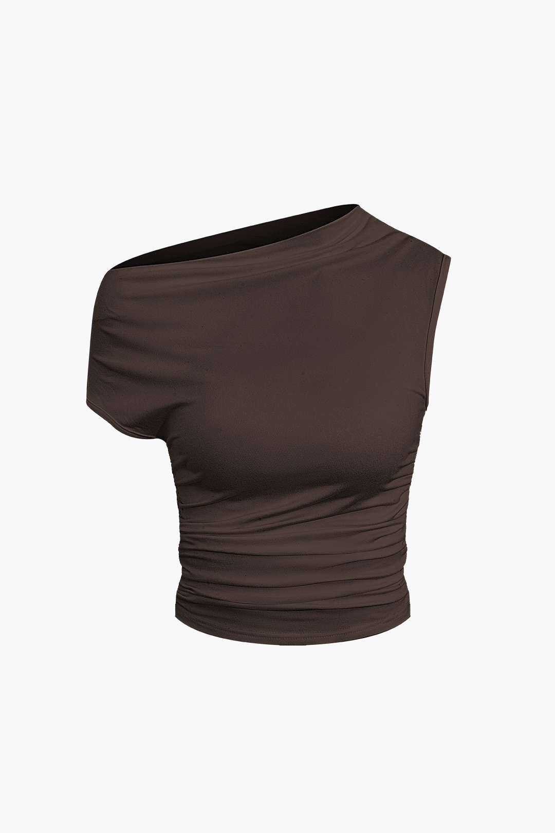 Basic Asimetrik Yırtmaçlı Crop Top Ve Bağlamalı Mini Etek Seti