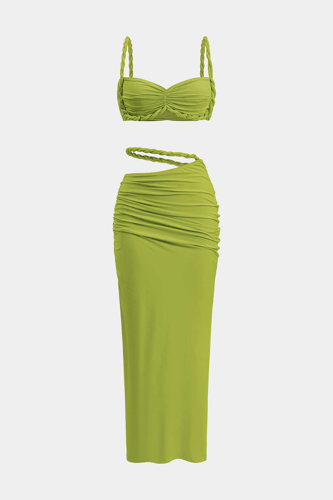 Sunset Crush: Saten Sırt Dekolteli Set