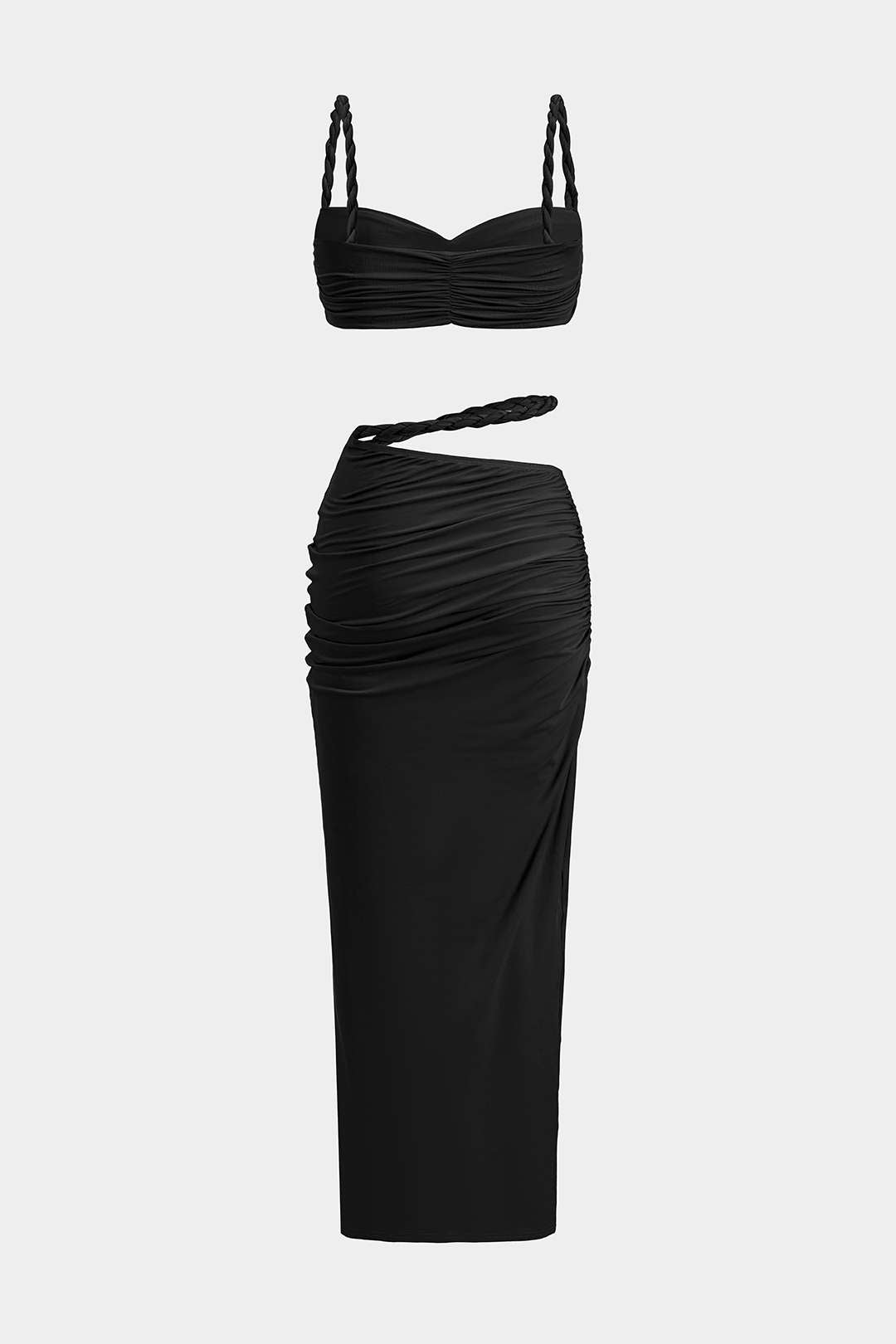 Sunset Crush: Saten Sırt Dekolteli Set