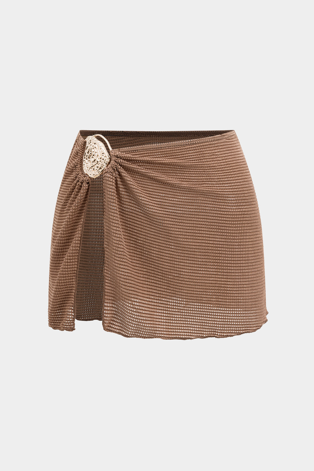Metallic Dekor Bikini Ve Cover Up Seti