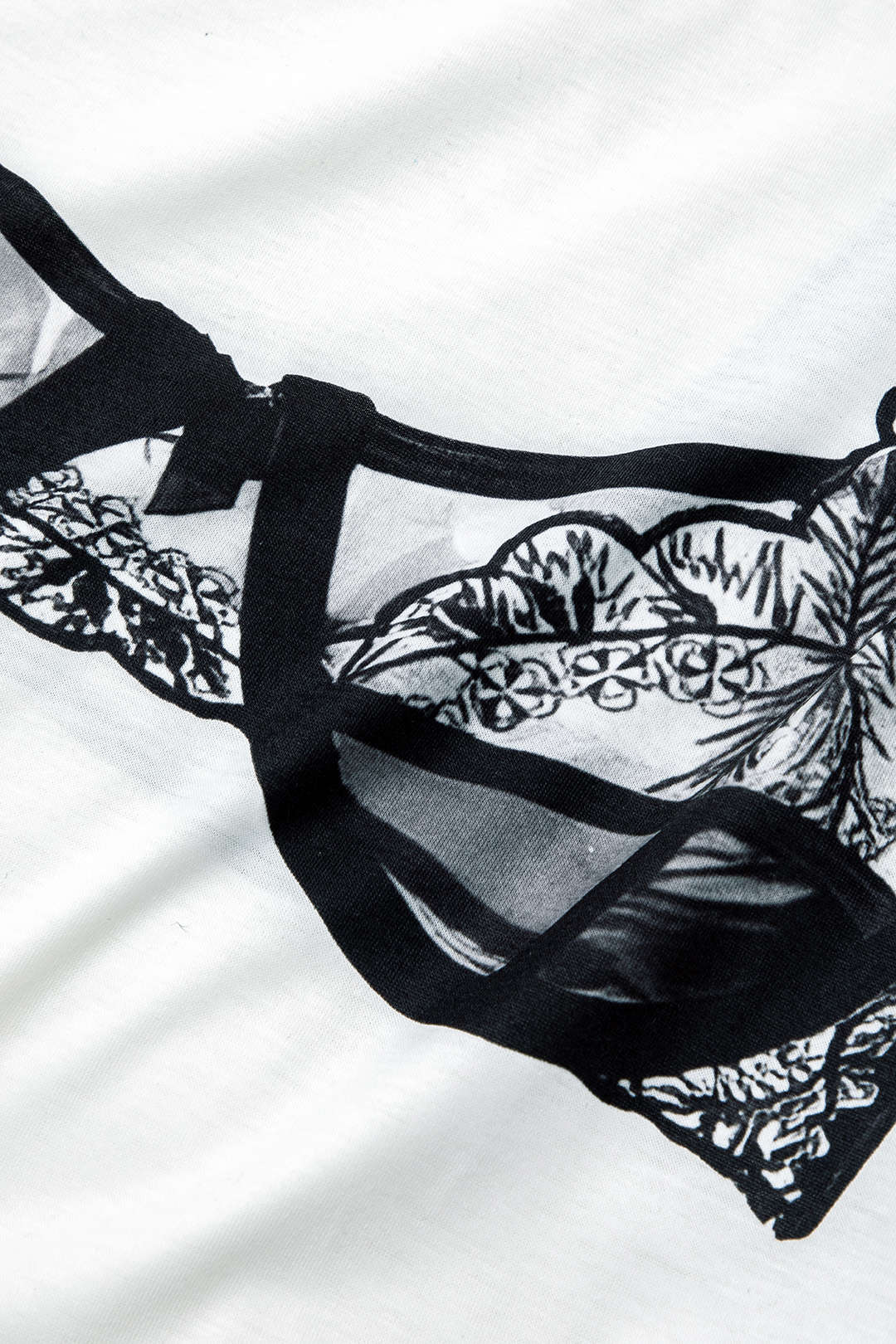 Bikini Baskılı Yuvarlak Yaka Mini Tişört Elbisesi